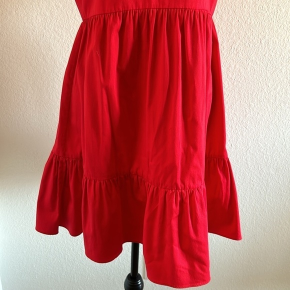 Alice+Olivia Tiered Mini Dress in Bright Poppy Size 8 - Picture 8 of 13